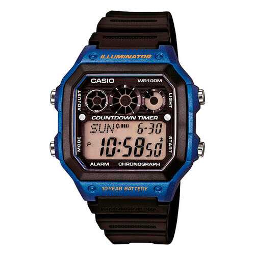 Наручные часы электронные мужские Casio Illuminator Collection AE-1300WH-2A в Бифри