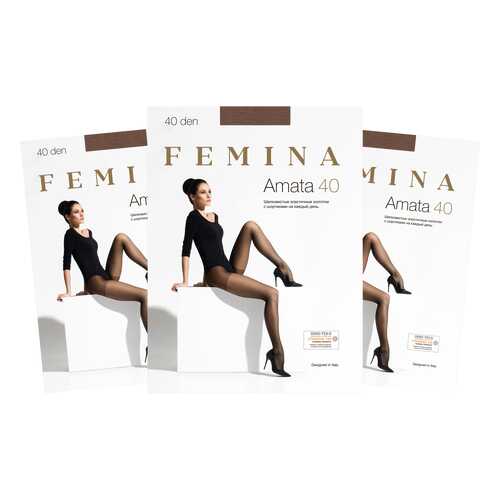 Колготки женские FEMINA Amata 40 легкий загар 3 (M) в Бифри