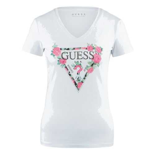 Футболка женская Guess W0YI85-J1300 белая XS в Бифри