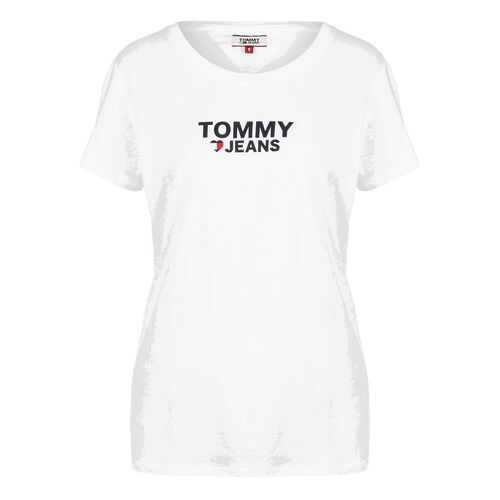 Футболка женская Tommy Jeans DW0DW07526 YA2 белая XS в Бифри