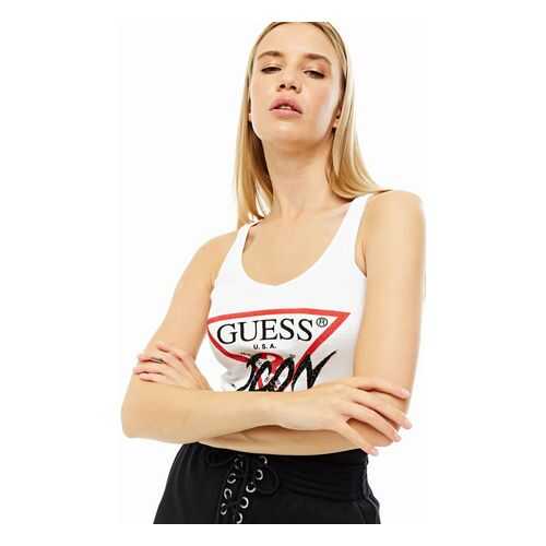 Майка женская Guess W0YP94-K1811 белая L в Бифри